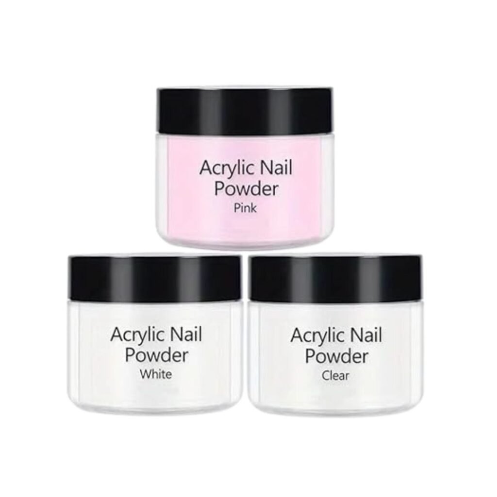 BELISMA Acrylic Powder Set of 3 Pink,Clear,White 30g Brand: BELISMA